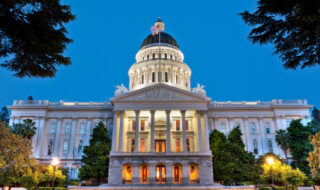 California State Capitol Building at Dusk