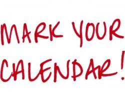Mark your calendar