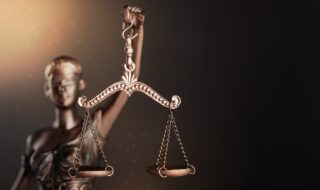 Statue of Lady Justice.
