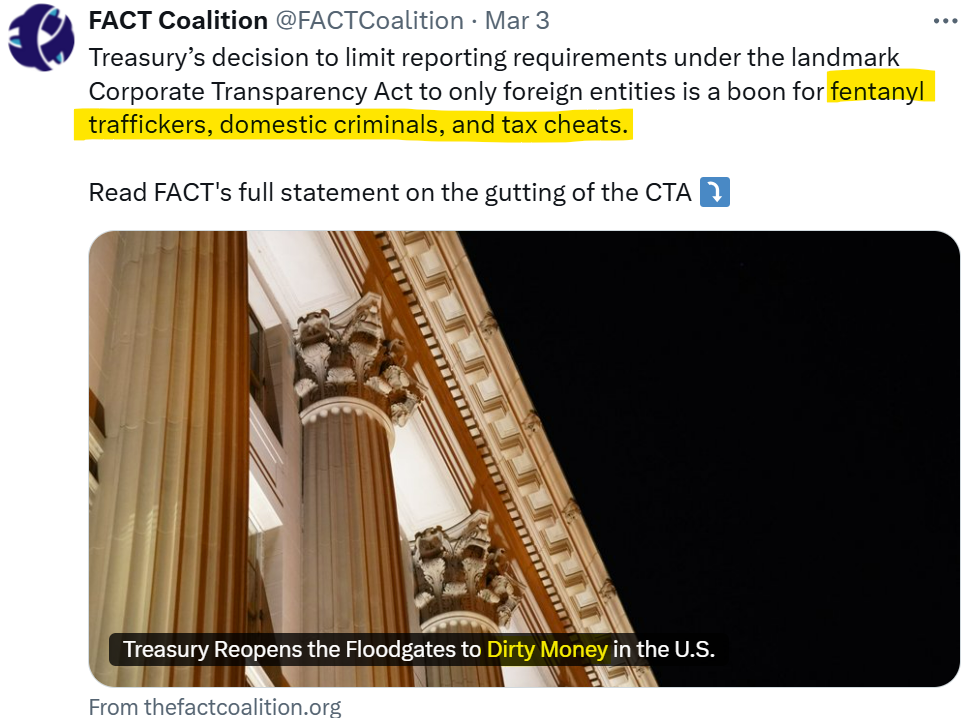 FACTCoalition Tweet